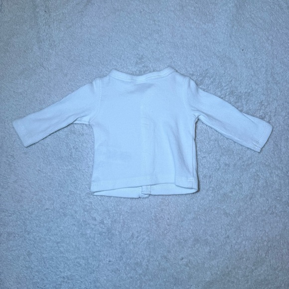 Carter's White Ribbed Baby Button-Up Set - Picture 3 of 8